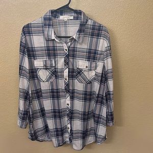 Eden & Olivia button up.   Size 2x